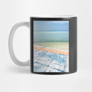 Colorful Sidewalk Near Tropical Ocean Mug